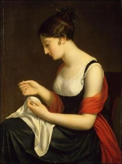 Assise, tu cousais et me (... ) souffrir par ton (... ).