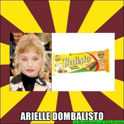 Actrice, chanteuse ... ayant pour compagnon BHL,  ne pas confondre avec un produit alimentaire ...