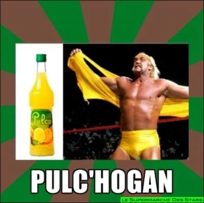 Catcheur et acteur face   Rocky ,  ne pas confondre avec une boisson ...