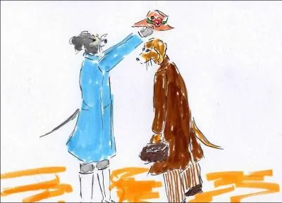 Faire porter le chapeau  quelqu'un se dit en Angleterre :