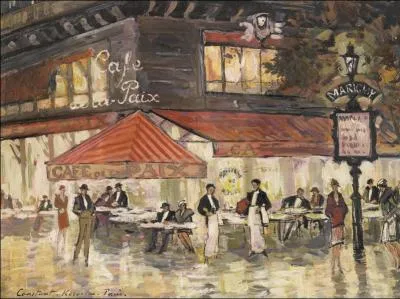 Le caf de la Paix - Paris, 1939
