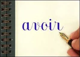 Comment dit-on  avoir  ?