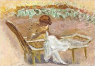 Qui a peint  Femme cousant  ?