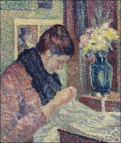 Qui a peint  Femme cousant  ?