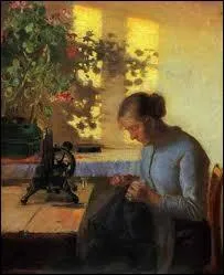 Qui a peint  Femme du pcheur cousant  ?