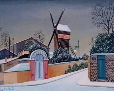 Qui a peint le Moulin de la Galette sous la neige ?