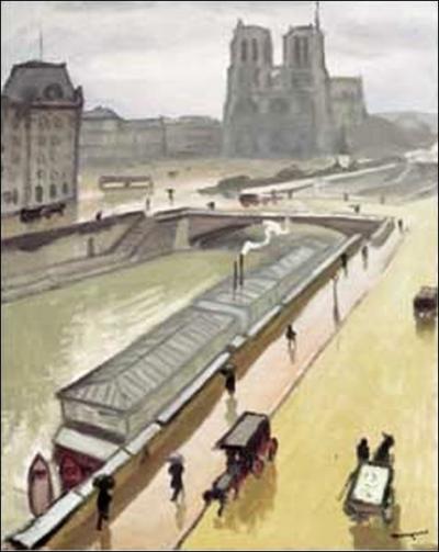 Qui a peint Notre Dame sous la pluie ?
