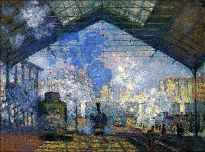 Qui a peint La gare Saint-Lazarre ?