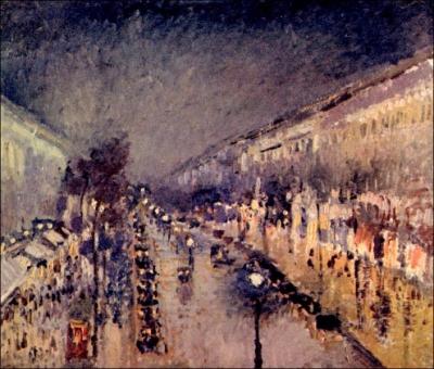 Qui a peint Boulevard Montmartre effet de nuit ?