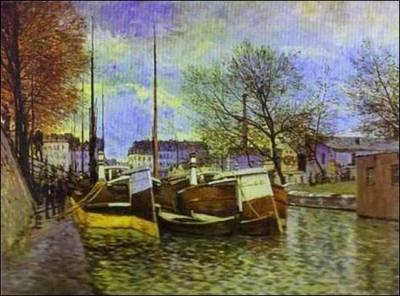 Qui a peint Péniches au Canal Saint-Martin ?