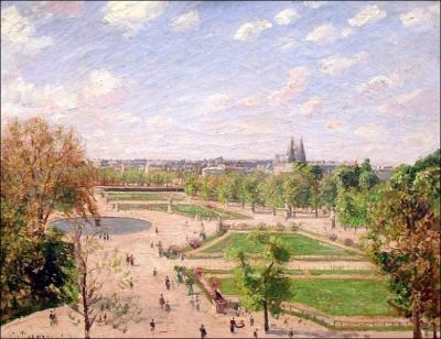 Qui a peint Jardin des tuileries un matin de printemps ?