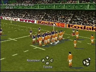 Premire vraie simulation de rugby sortie sur la PS1 :