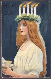 Dans quel pays scandinave couronne-t-on ainsi les jeunes filles pour la fte de Sainte-Lucie ?