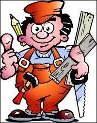 Compltez :   Un menuisier, auquel on reprochait  juste titre de n'avoir pas termin ses finitions, a pos une ... . . au parquet