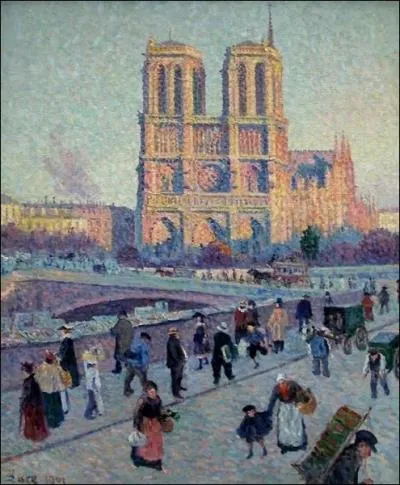 Quelle cathdrale est reprsente sur cette toile par Maximilien Luce ?