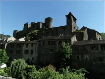 Arrtons-nous un instant  Brousse-le-Chteau dans l'Aveyron pour admirer les toits de lauzes et les faades de ses vieilles maisons en grs ou schiste, comment s'appelle son glise ?