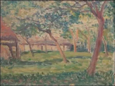 Qui a peint Maisons sous les arbres en Normandie ?
