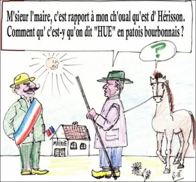 "Bonjour pertous". Et la réponse : " Godendardes". 
Qui sont les personnes "bagouénant" ou "bagoulant" ?