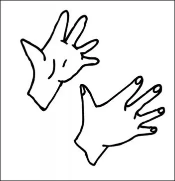 Les mains sont des aides naturelles.