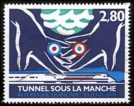 Grands travaux : l'Angleterre n'est plus une le ! Aprs 8 ans de travaux, Elisabeth II et F. Mitterrand inaugurent la premire tranche du tunnel sous la Manche. Exploit technologique, et fiasco financier, en :