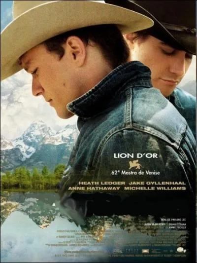 Film dramatique amricain ralis par Ang Lee en 2005, adapt de la nouvelle d'Annie Proulx, avec Heath Ledger, Jake Gyllenhaal, Randy Quaid, Anne Hathaway... .