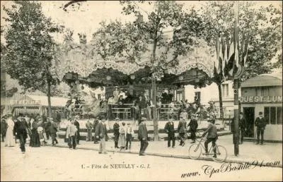 Qui institua en 1815, une foire annuelle pour la vente de marchandises dans la commune de Neuilly ?
