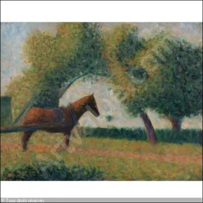 Qui a peint Le cheval attel  la charette ?