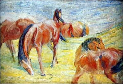 Qui a peint Chevaux sur le pturage ?