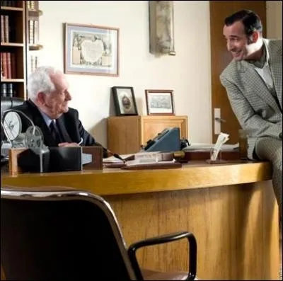 Un grand Monsieur de la Tlvision : Pierre Bellemare, aux cts de Jean Dujardin dans ... .