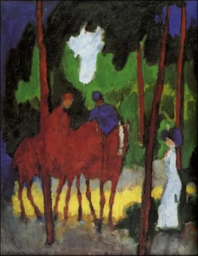 Qui a peint Les cavaliers au bois ?