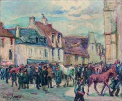 Qui a peint Le Havre march aux chevaux ?