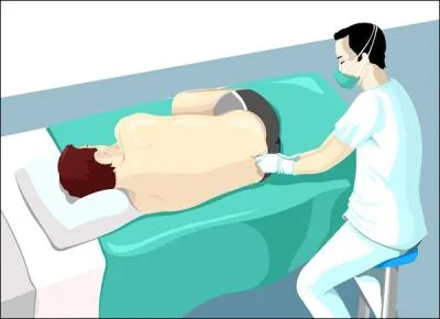 Op�ration qui consiste � r�aliser une ponction de liquide dans une partie du corps.