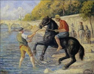 Qui a peint Deux chevaux en bord de mer ?