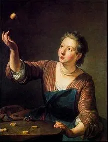 A quoi cette femme peinte par Chardin joue-t-elle ?