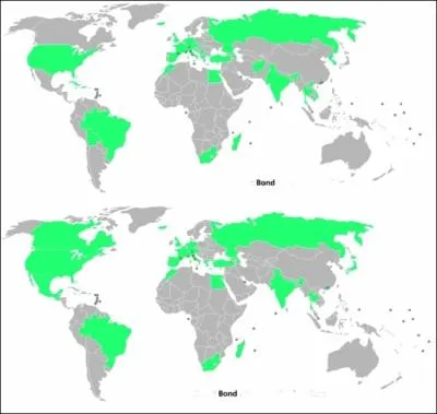 Sur cette carte vous pouvez voir les pays visits et les pays o ont t tournes les scnes et cela ne correspond pas ? Trouvez le pays jamais visit par James mais o on a tourn !