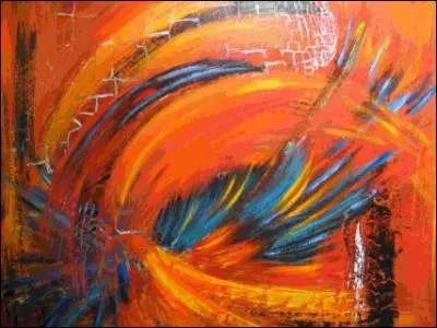 Le feu (... ) qui remplit les espaces limpides.