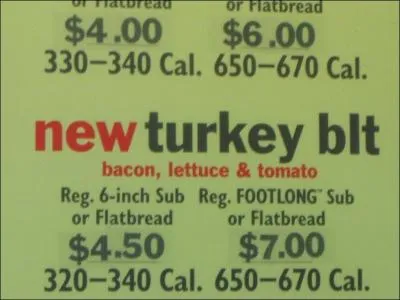 Cette mme chane de restaurants spcialise en sous-marins nous rvle ici un des aspects pernicieux des portions gantes aux tats-Unis . Quel est-il ?