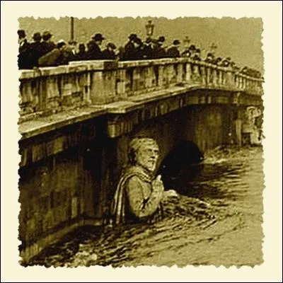 Lors de quelle crue historique de la Seine, l'eau atteignit les paules du clbre Zouave du pont de l'Alma ?