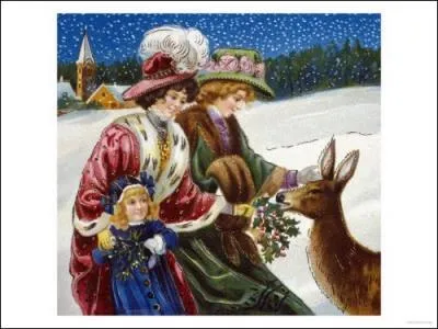 Flore, que la brise (... ), Plonge ses mains dans son manchon.