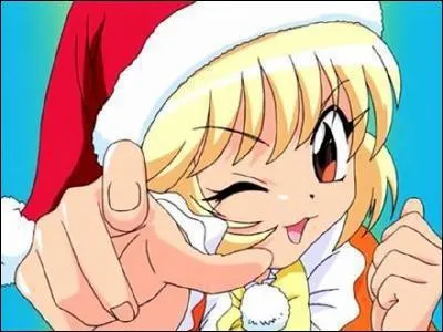 Qui est dguis en Pre Nol ? (c'est une Mew Mew Power)