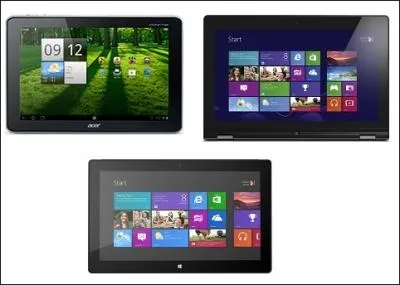 Quelle est la diffrence entre la Iconia W5, la Ideapad Yoga et la Surface ?