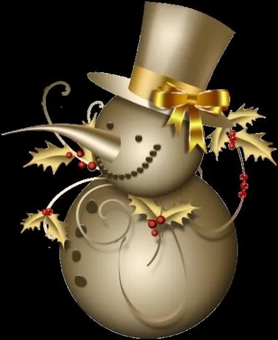 Regardez cet lgant bonhomme de neige, couvert de guirlandes de houx : il s'agit de compter combien le houx dor a de baies rouges, et combien il a de feuilles dcoupes et piquantes ?