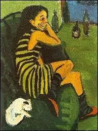 Qui a peint  Fille avec chat  ?