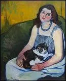 Qui a peint  Jeune fille au chat  ?