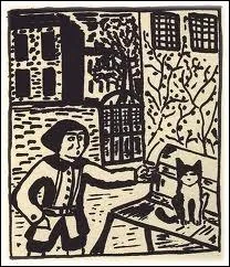 Il peint son premier livre de dessins  11 ans intitul   Mitsou  :