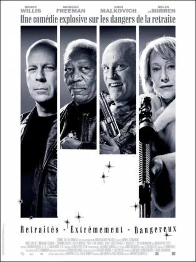Thriller amricain au cocktail efficace d'action et d'humour ralis en 2010 par Robert Schwentke avec Bruce Willis, Helen Mirren, Morgan Freeman ... .