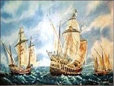 Une des trois caravelles de Christophe Colomb fut naufrage. Il s'agit de ?