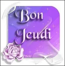 Comment dit-on  jeudi  en anglais ?