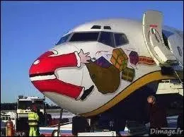 Un accident est si vite arriv ... Si le Pre Nol portait un gilet jaune fluo, il risquerait moins de se prendre un avion :