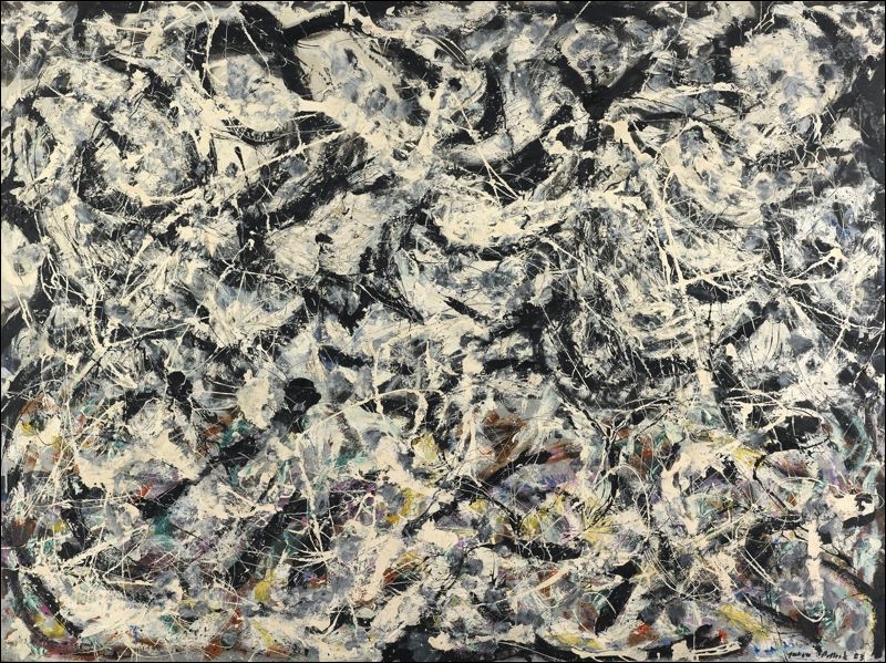 Arc-en-ciel gris (1953) par LE représentant du Dripping (1912-1956).